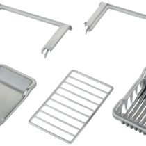 Theo Klein 9259 Upgrade Set for play kitchens, children's kitchens I Baking tray and rack, dishwasher basket, slide-in rails for Miele and Bosch play kitchens I Toys for children aged 3 and over