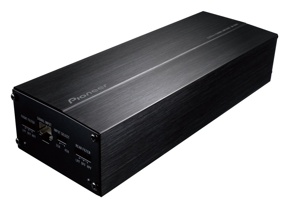 Pioneer GM-D1004 Easy to install, 4-channel car amp with TVC concept and input sensor (400W) , Black