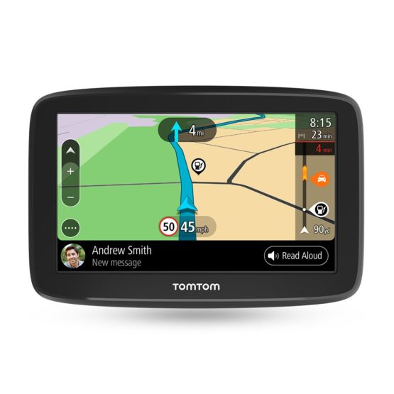 TomTom Car Sat Nav GO Basic, 6 Inch, with Traffic Congestion and Speed Cam Alert Trial Thanks to TomTom Traffic, EU Maps, Updates via WiFi, Integrated Reversible Mount