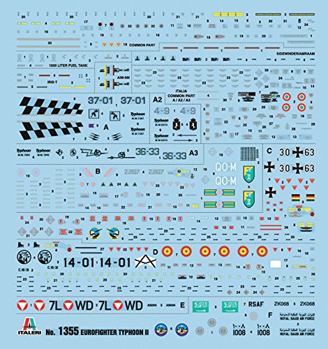 Italeri 510001355-1:72 EF-2000 Typhoon Fighter Plane Single Seater, Mittel - Image 3
