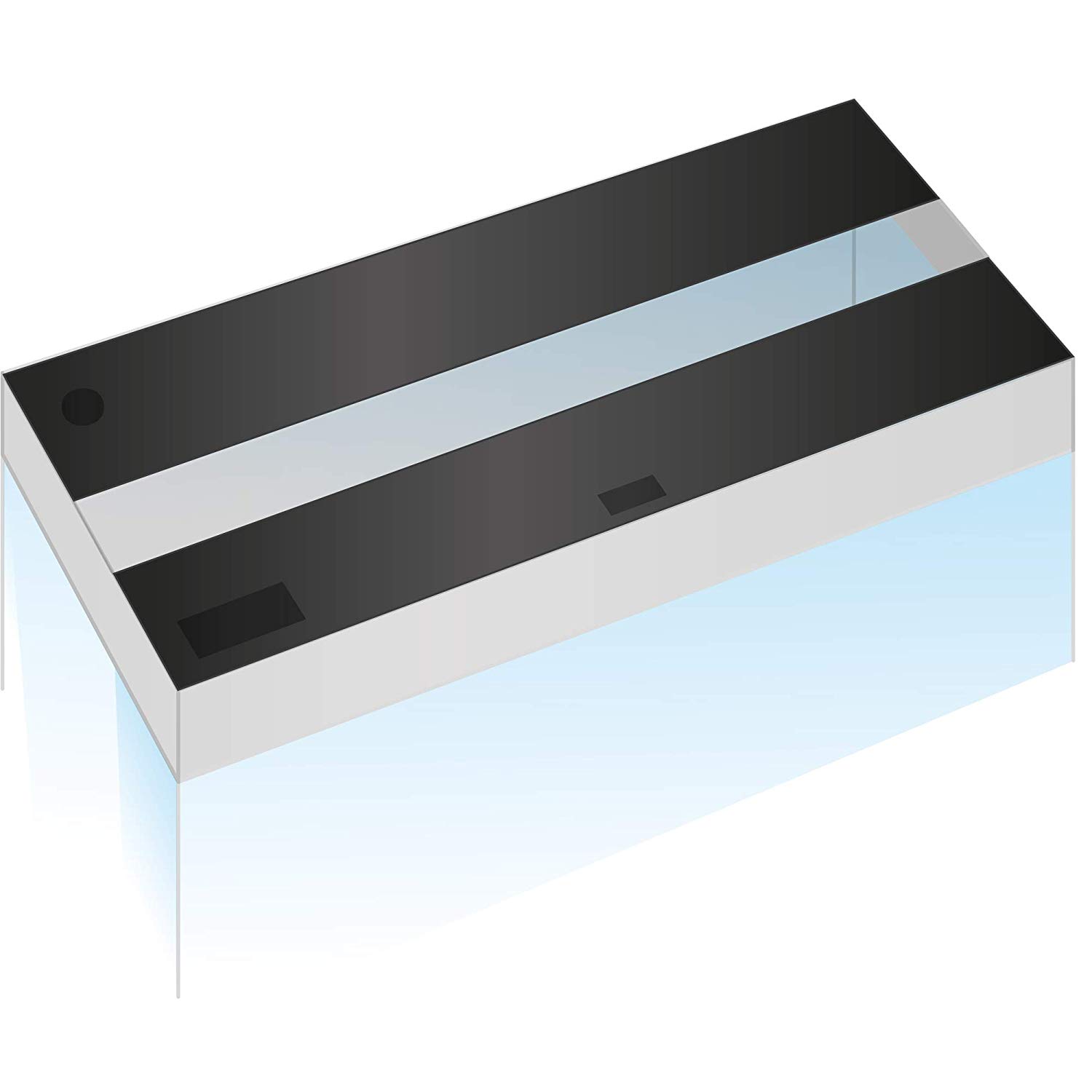 Juwel RIO 300 Aquarium Lid, Set of 2 Tubes, black, 120 x 50