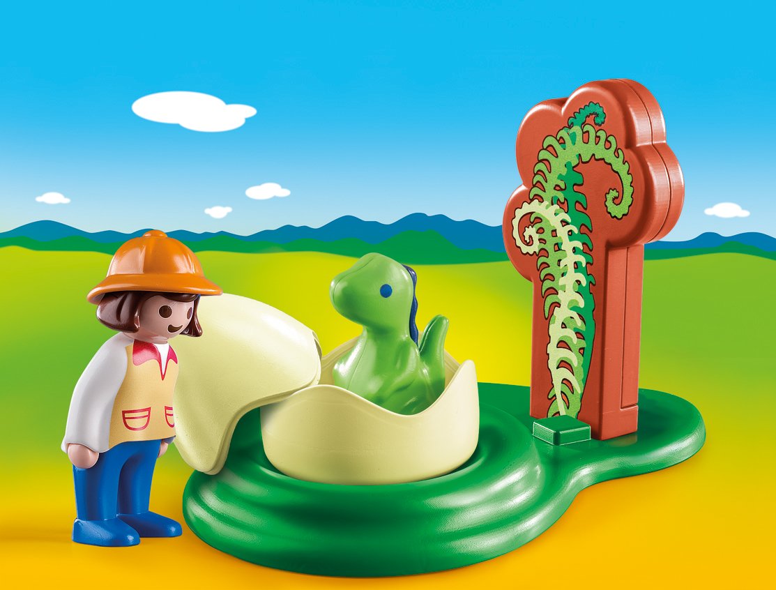 PlayMOBIL 9121 1.2.3 Girl with Dino Egg, Fun Imaginative Role-Play, PlaySets Suitable for Children Ages 4+ - Image 3