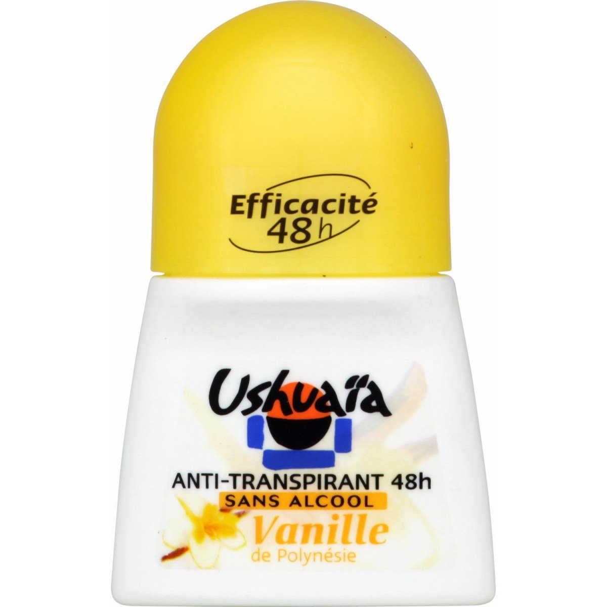 Ushuaïa - Women's Roll-On Deodorant with Polynesian Vanilla Fragrance 48-hour Effectiveness - 50 ml, 50 ml (Pack of 1)