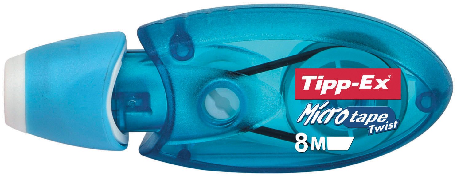 BIC Tipp-Ex Microtape Twist Correction Tape, 8m x 5mm, white