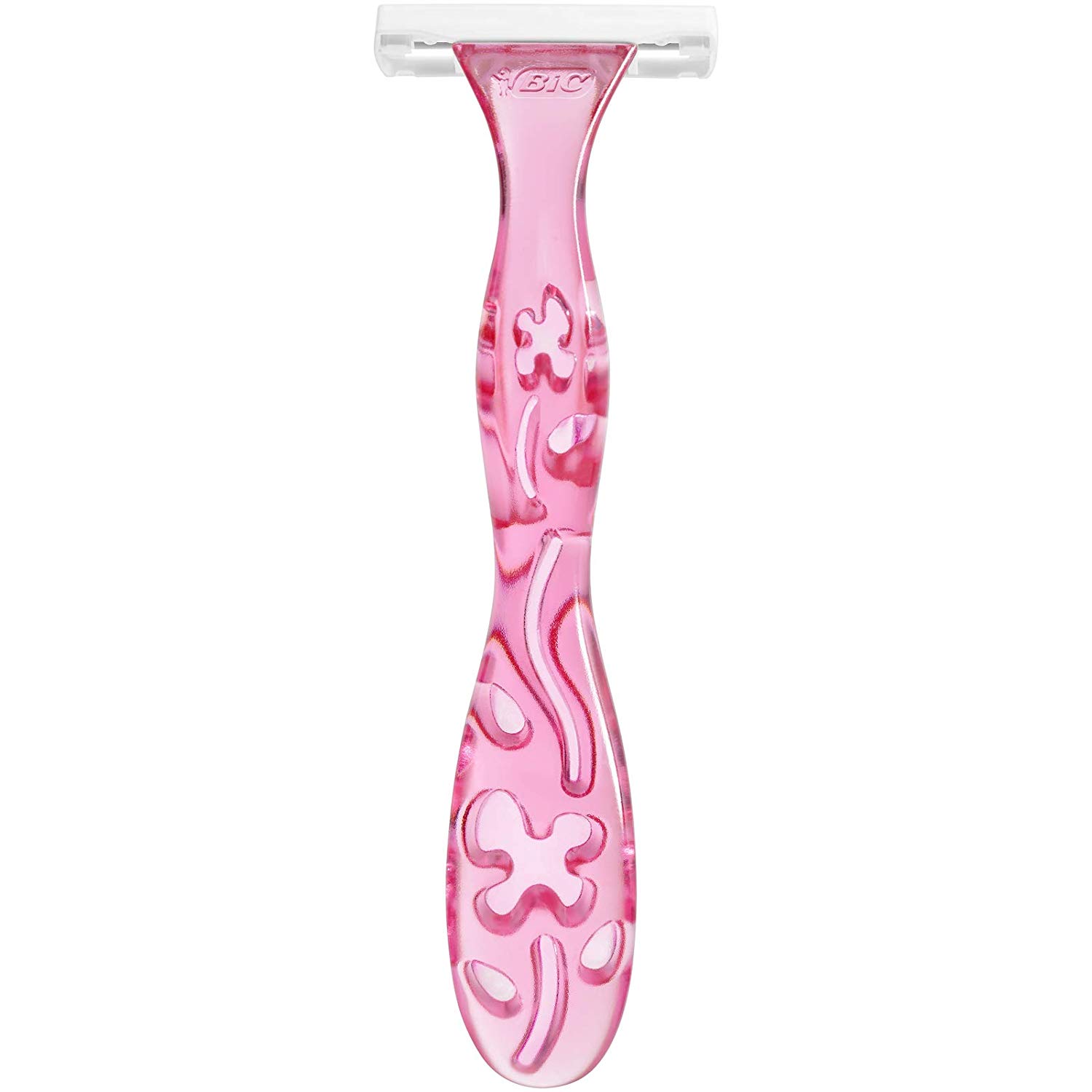BIC Miss Soleil Razors Women - Flower Handle Style - Triple Blade Stainless Steel Lady Shaver - Pack of 8 - Image 3