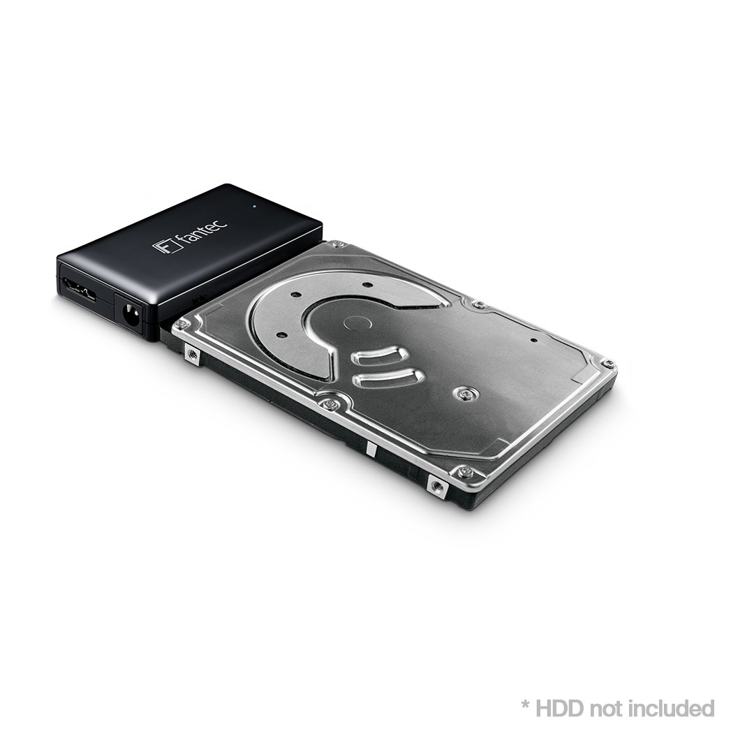 Fantec 1817 Ad U3SA USB 3.0 2.5 inch SATA HDD/SSD Adapter for 6.4 8.9 cm (3.5), 12 V Interface, black - Image 4