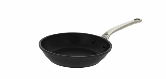 DE BUYER Choc Xtreme Frying Pan with Cast Stainless Steel Handle, 20 cm, Black, 42.01 x 23.19 x 5.99 cm