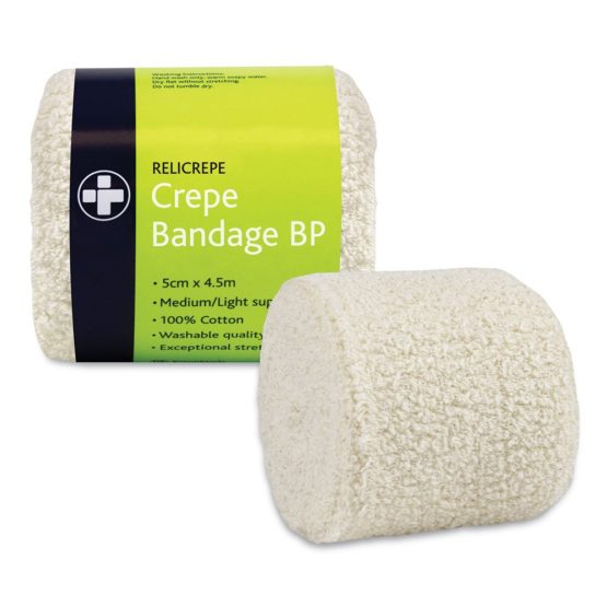Reliance Medical 7.5cm x 4m White BP Grade Relicrepe Crepe Bandage - Pack of 10 - Image 2