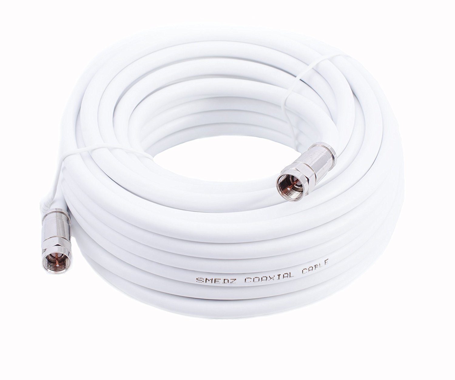 Mast Digital Smedz 25 m RG6 Satellite TV Coax Cable Extension Kit with Fitted Compression F Connectors for Sky HD Freesat & Virgin