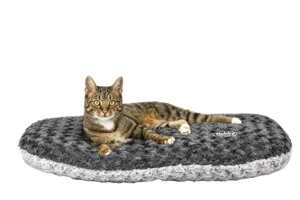 Nobby Oval Cushion Seoli, 80 x 49 x 4 cm, Dark/ Light Grey