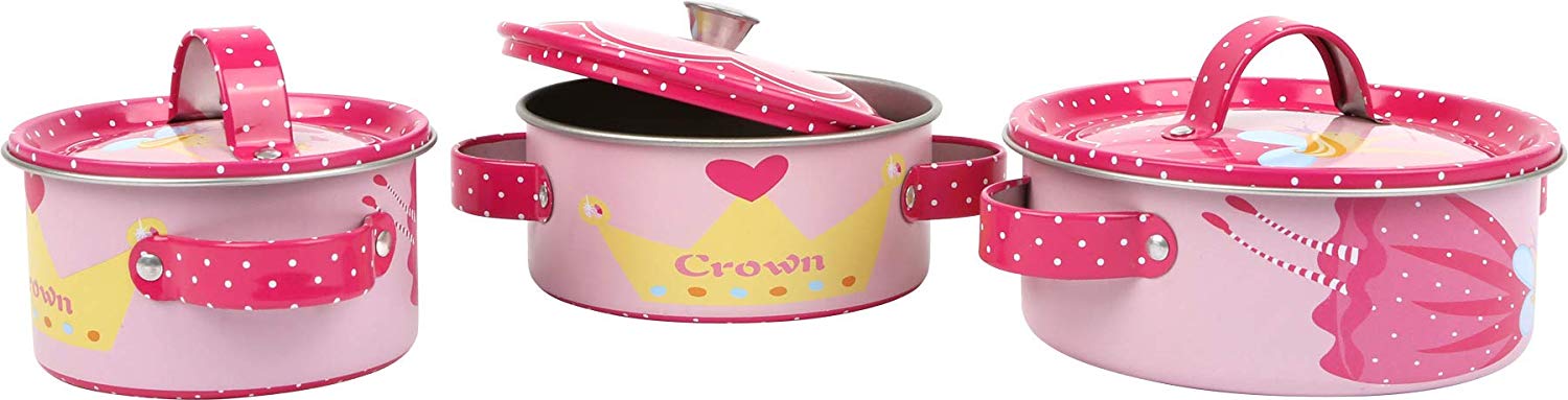small foot 8970 Cookware "Josephine" made of pink metal, accessories for children's kitchen, 10 pcs., from 3 years old - Image 2