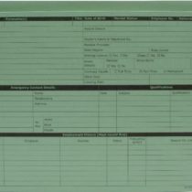 custom forms PWG01/5 PERSONNEL WALLET GREEN G351R (pack of 50)