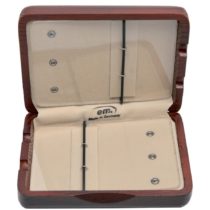 GEWA 751025 Blätteretui Tenor Saxophon 6 Blätter rot/braun lackiert