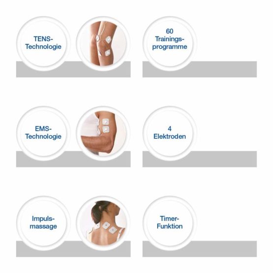 Sanitas SEM 43 digital EMS / TENS stimulation current device for pain relief, muscle stimulation and relaxation - Image 4