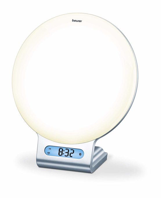 Beurer WL75 Wake-Up Light Alarm Clock | Wake Naturally to a Simulated Sunrise | Relax with a Simulated Sunset | Mood Light and Reading Light Function | Radio Alarm | Pre-Set Wake/Sleep melodies