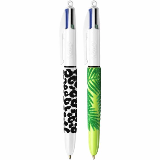 BIC 4 Colours Velours – Box of 12 Pens, blue - Image 2