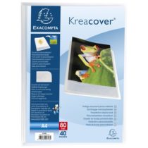 Exacompta Kreacover Semi-Rigid PP Display Book, A4, 40 pockets - Clear