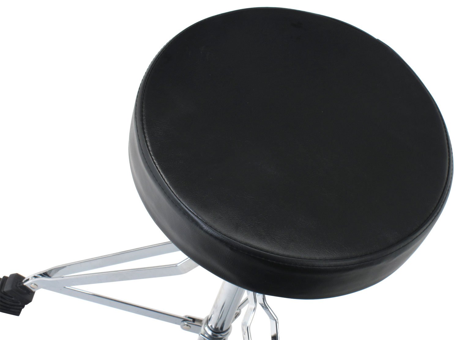 XDrum DHS-1 Drum Stool Height Adjustable Between 50-64 cm, Three Legs with Rubber Feet, Collapsible, Brown, 32cm - Image 3