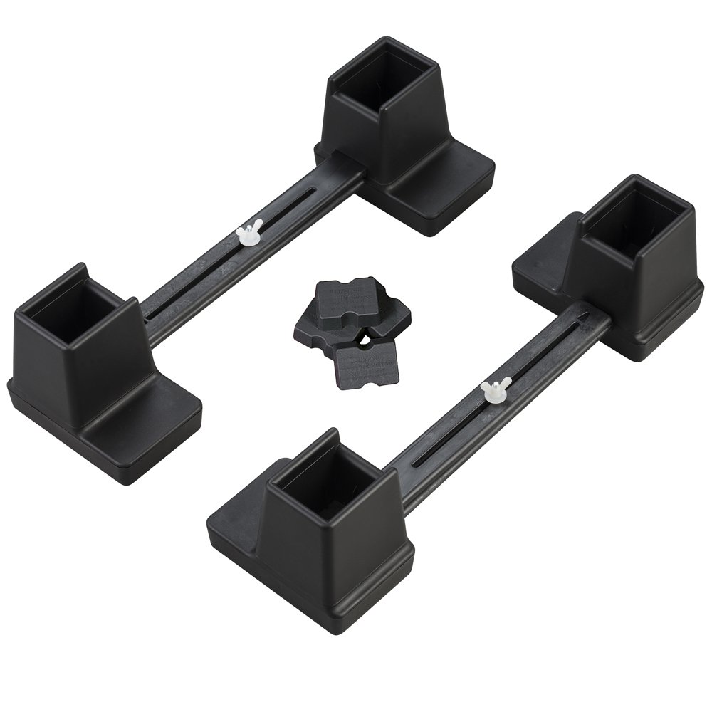 NRS Healthcare Langham Height and Width Adjustable Linked Bed Raisers for Narrow Beds Pair (Eligible for VAT Relief in The UK)