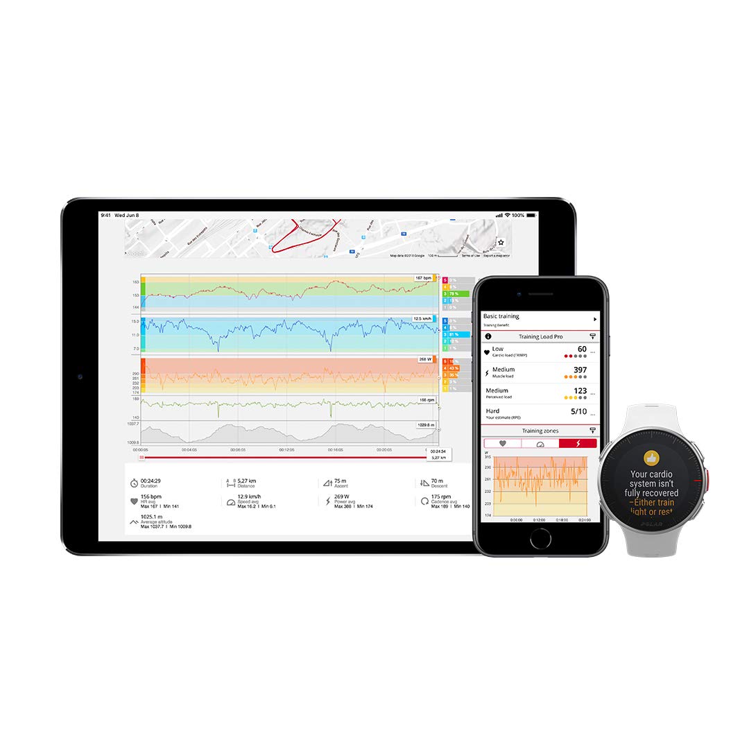 Polar Vantage V Sports Watch for Running Cycling, Swimming, Etc. Precision Prime Sensor Fusion Technology Enabled, Waterproof - Image 3