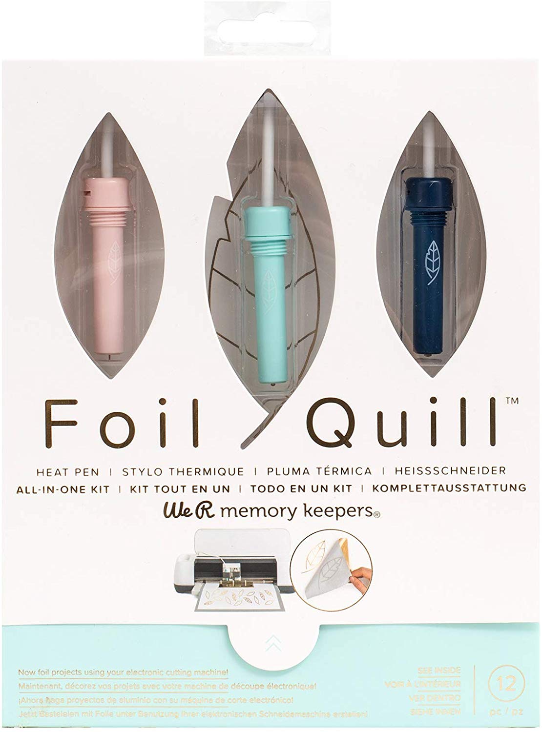 We R Memory Keepers Foil Quill Starter Kit, Value Set Includes Over 12 Items, Multi-colour