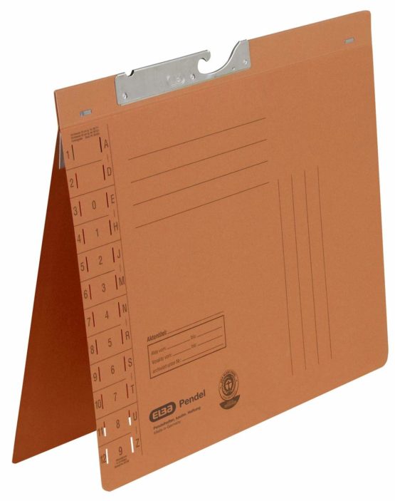 Elba 90431BL Suspension File Manila Cardboard Recycled Material 320 g/m² Commercial Binding and Slit Pack of 50 Blue Hanging Files, Manila Cardboard (RC) 320g / m² Yellow - Image 2