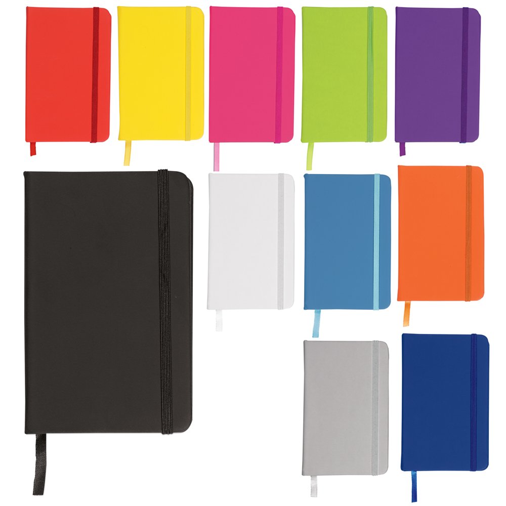 eBuyGB A6 Coloured Hardback Lined Paper Notebook, Yellow 1301208, Pack of 1 - Image 3