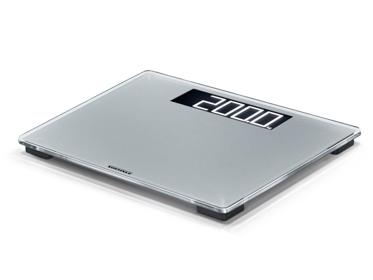 Soehnle Digital Scale Style Sense Comfort 600, Extra Large Bathroom Digital Scales, White Weighing Scales - Image 4