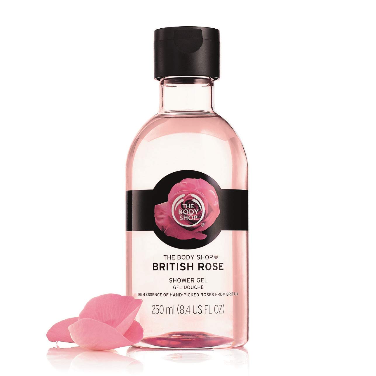 The Body Shop British Rose Shower Gel (1x 250ml), Floral Womens Shower Gel