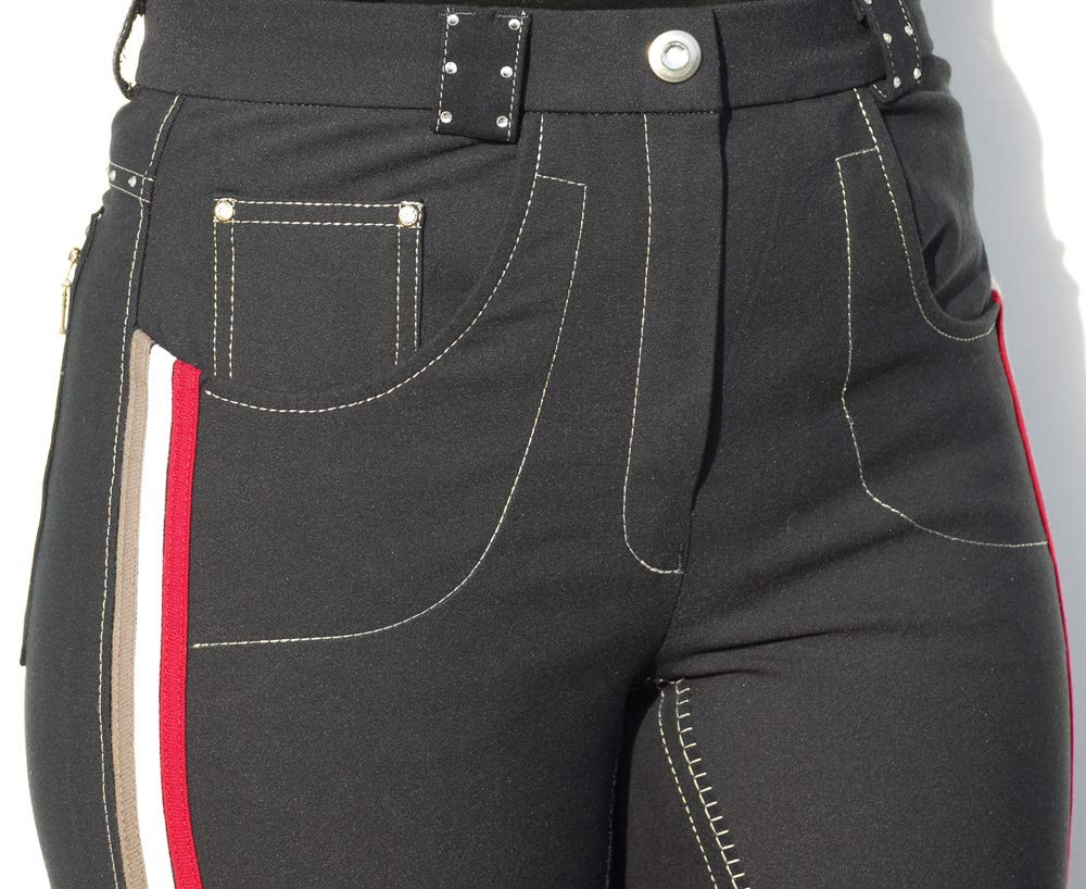 Rhinegold Elite Prestige Breeches-UK 14 (EU 42)-Navy, Size 14 (EU42) - Image 2