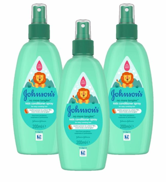 JOHNSON’S No More Tangles Kids Conditioner Spray Multipack Leaves