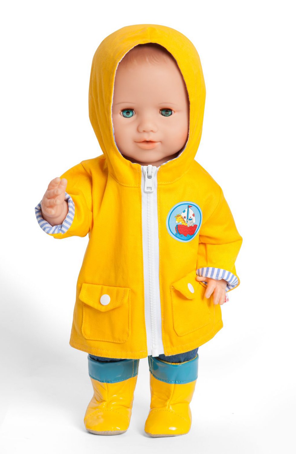 Heless 2525Heless Maritim Reversible Jacket for Doll, Mehrfarbig, Medium - Image 3