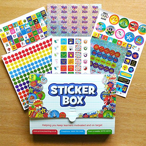 School Sticker Storage Folder Containing 621 Motivational Childrens Pupils Praise Reward Stickers Primary Teaching Services