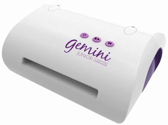 Gemini Crafter's Companion Junior Portable Die Cutting and Embossing Machine, White, Global Version, 37.9 x 25.5 x 21 cm