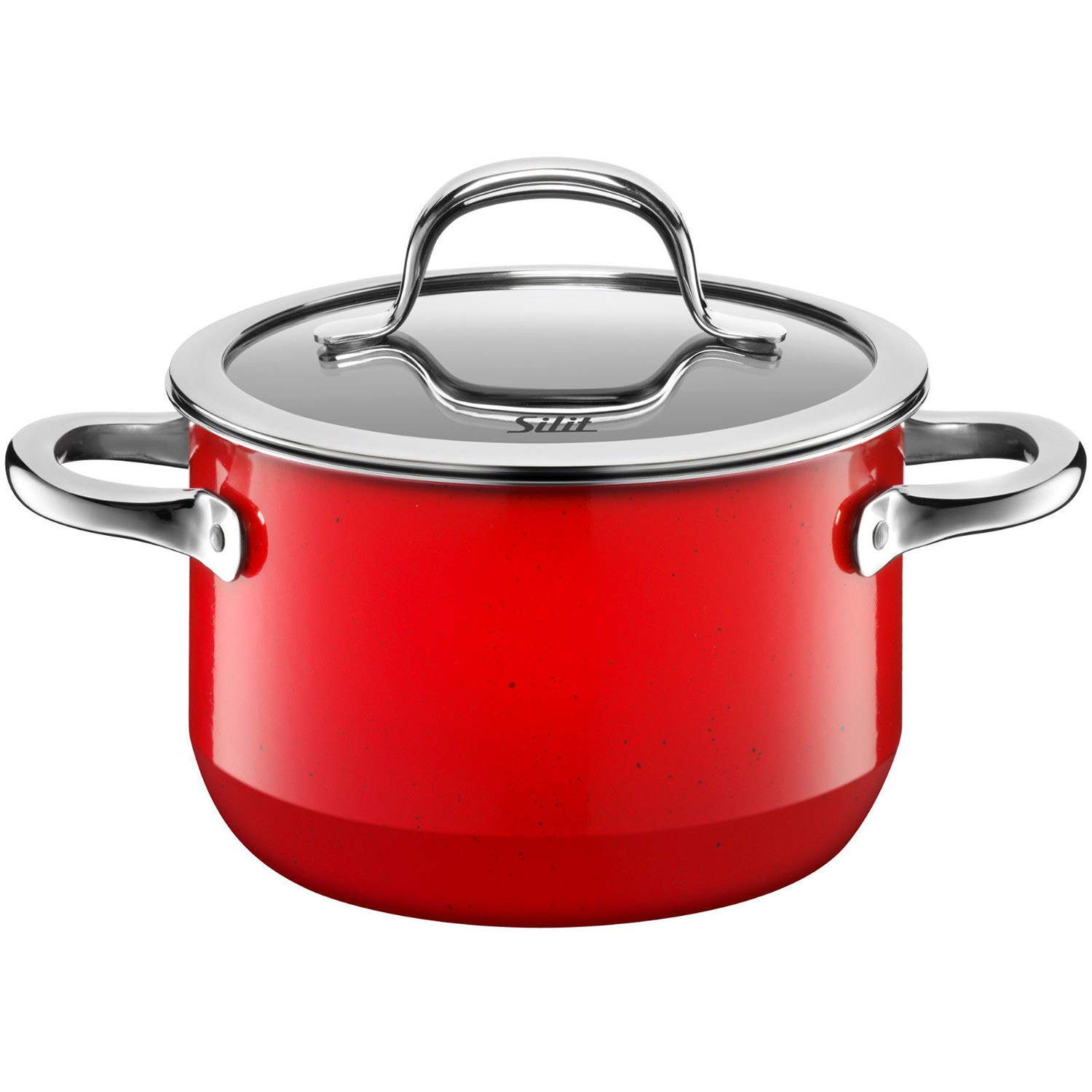 Silit "Passion High Casserole with Lid, Red, 16 cm, 26.7 x 20 x 17.3 cm