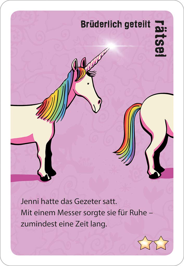 black stories Junior - rainbow stories: 50 fabulous tricky puzzles full of magic, Colourful, ca. 9,4 cm x 13,3 cm - Image 2