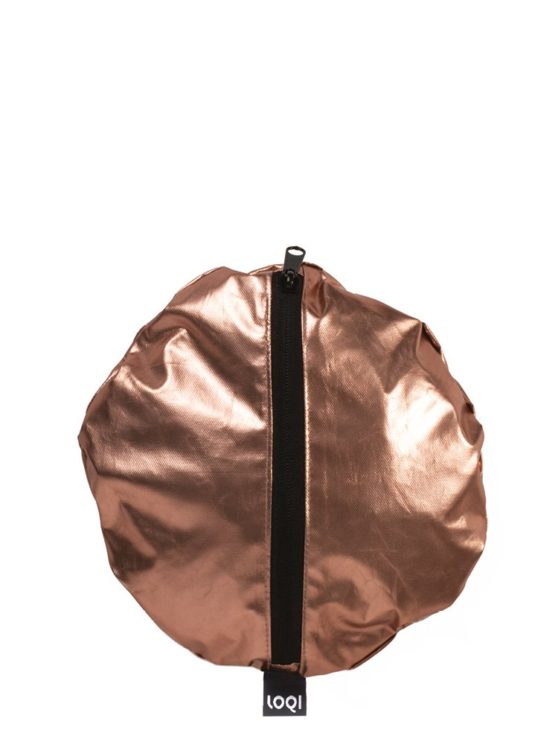 LOQI Metallic Matt Rose Gold Weekender - Image 4