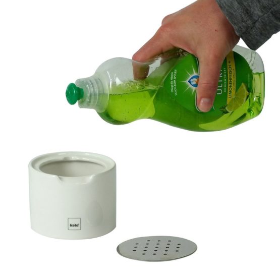 kela Fruit Fly Traps Fino, Ceramic, White, 8,50x8,50x6,50 cm, 5x8,5x6,5 cm - Image 4