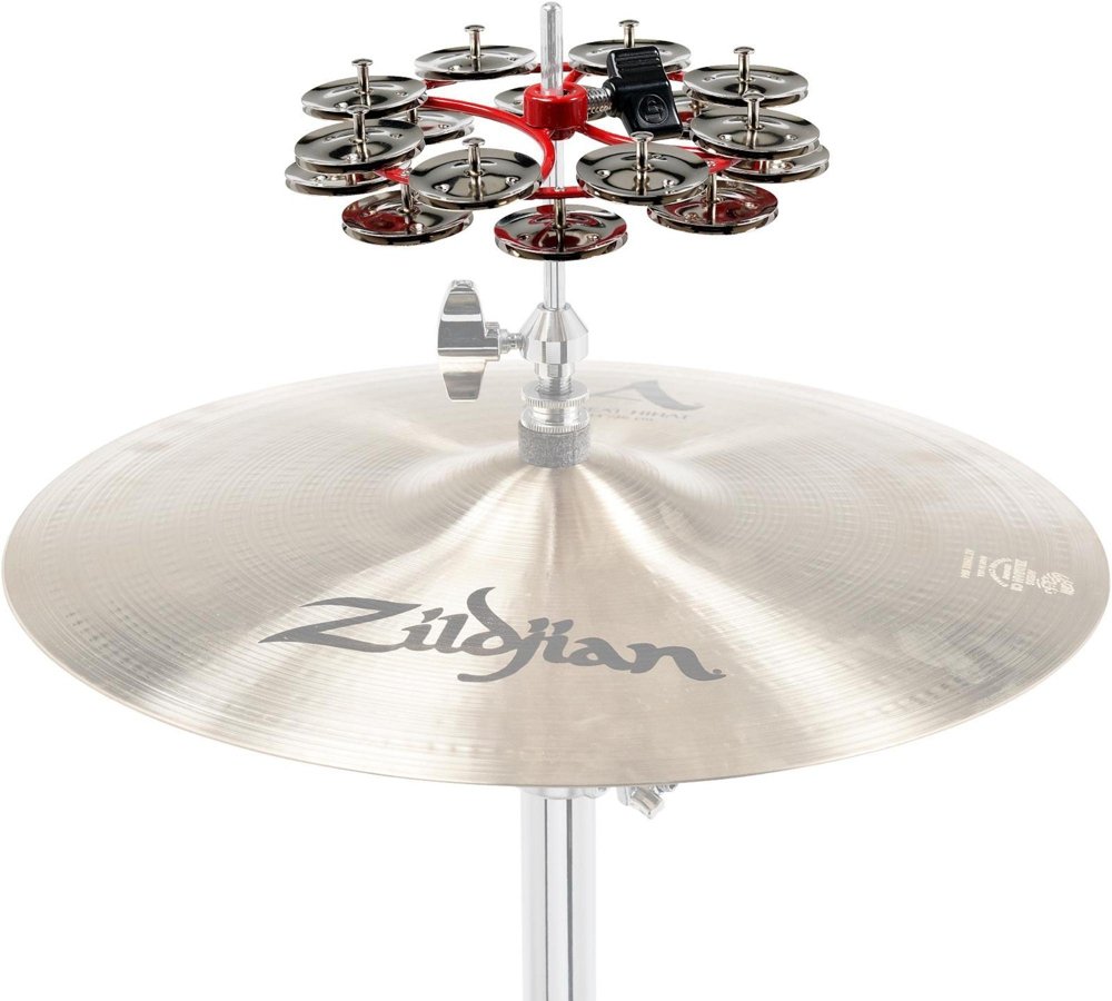 LP Latin Percussion Tambourin City Hi-Hat Jingle Ring 5", doppelreihig, 16 Paar Stahlschellen, montierbar, LP191NYD - Image 2