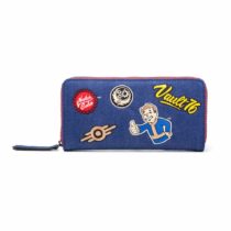 Fallout - Vault 76 Denim Zip Around Wallet with Patches
