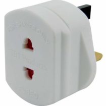 UK 2 to 3 Pin Fuse Adaptor Plug 1 Amp For Shavers And Toothbrushes Only