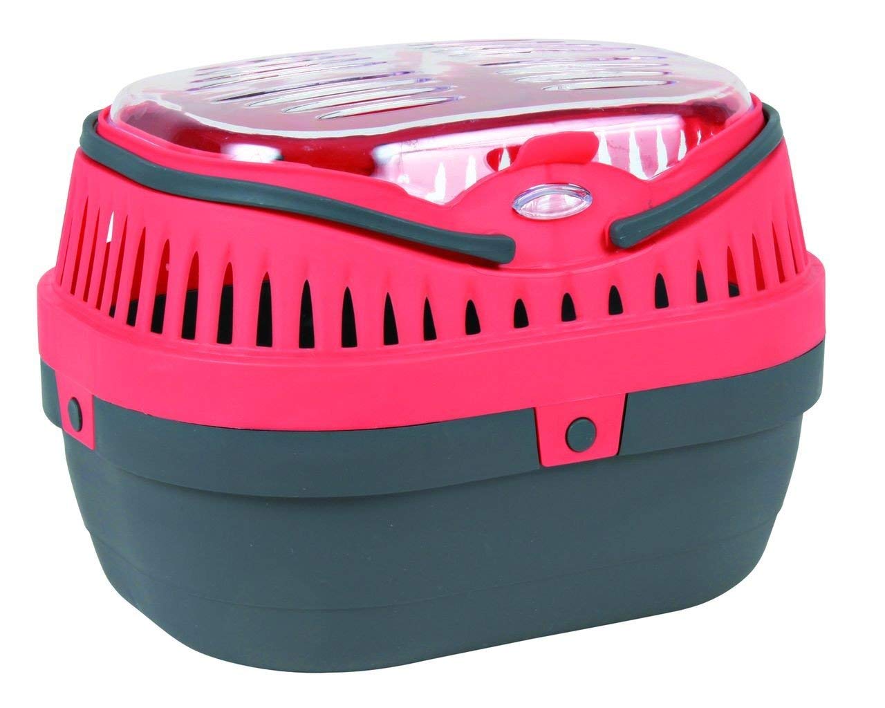 TRIXIE Peak Carrier for Small Mammals (mice and hamsters), Assorted Colours, 1 unit, Multiple colors (Red, Light Green