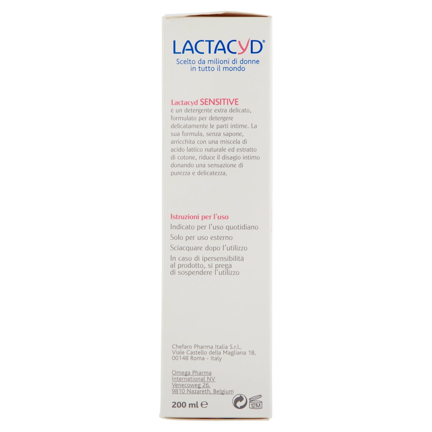 Lactacyd Sensitive Intimate Hygiene Gel, 200 ml, 200 ml (Pack of 1) - Image 2