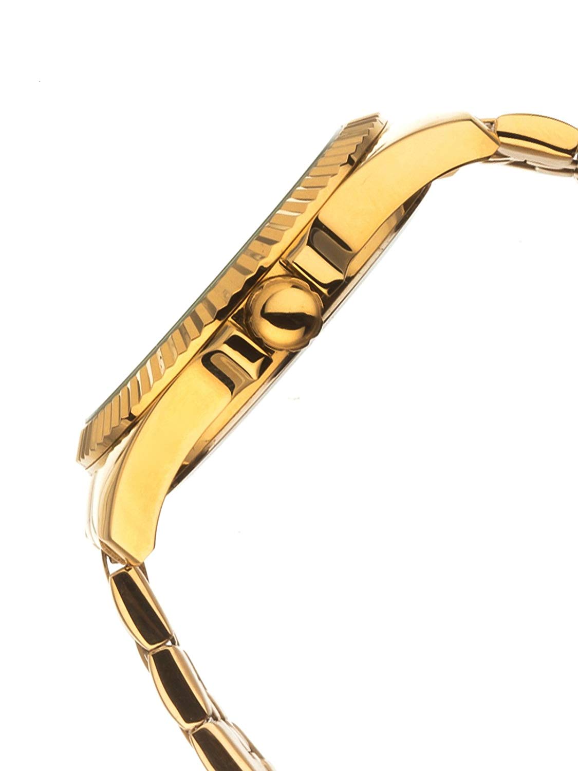 Orphelia Unisex Watch Analogue Quartz Golden Stainless Steel Strap, Gold/Gold - Image 2