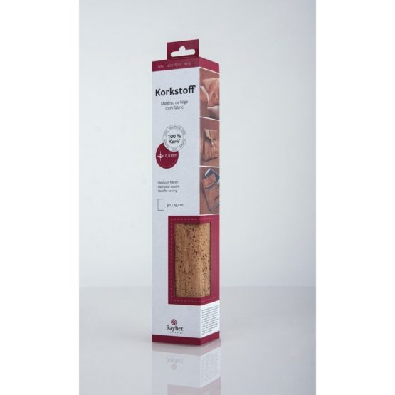 Rayher Cork Fabric Nature, Rolled, 45x30cm, 0,8 mm Thickness, Box 1 Reel, 33 x 6 x 5 cm - Image 2
