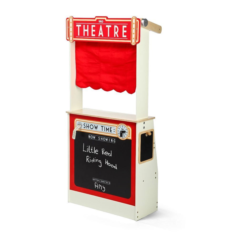 Tidlo Wooden Play Shop and Theatre, Red