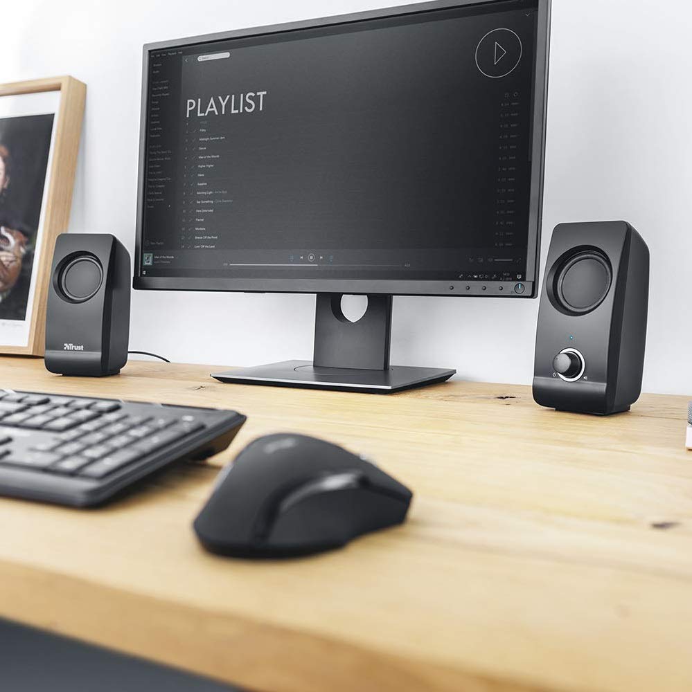 Trust Remo 2.0 PC Speakers, 16W (8W RMS), USB Powered, Jack 3.5mm, Stereo Speaker Set including Volume Control - Image 4