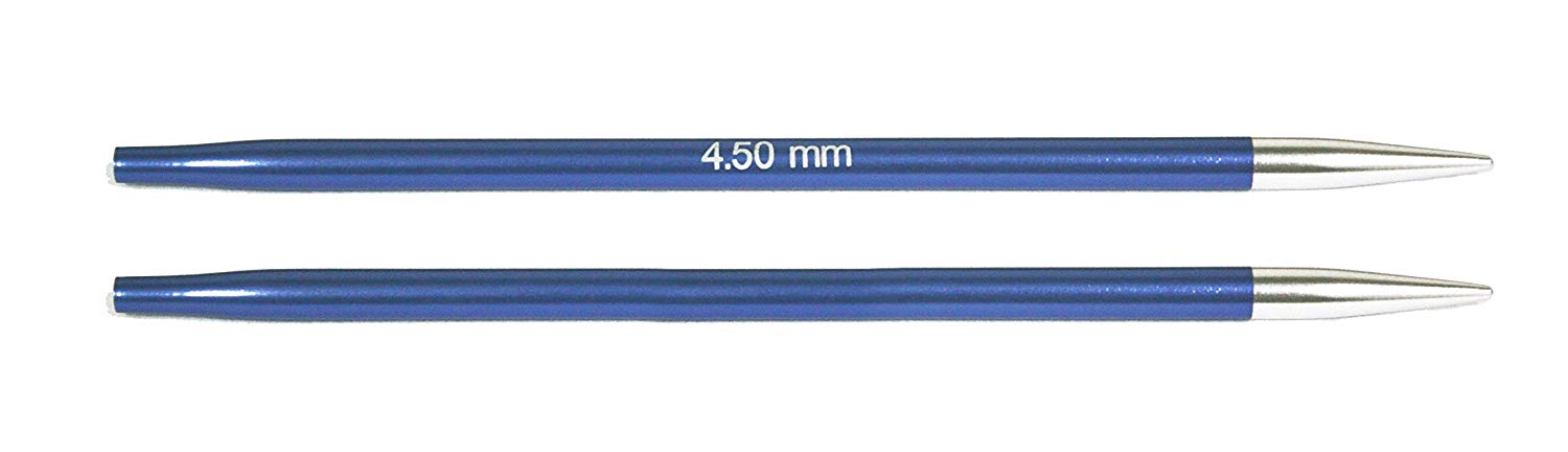 KnitPro Zing Interchangeable Circular Needles 5" (13cm), Iolite, 4.50mm