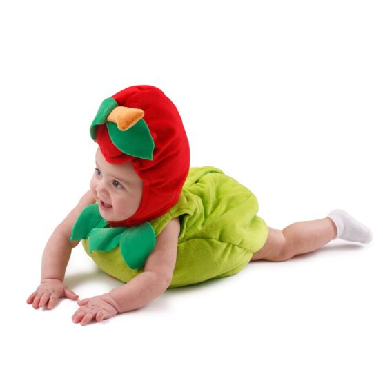 Dress Up America 867-6-12 Sugar Sweet Baby Apple Costume, 6-12 Months (Weight: 7-9.5 kg, Height: 61-71 cm) - Image 3