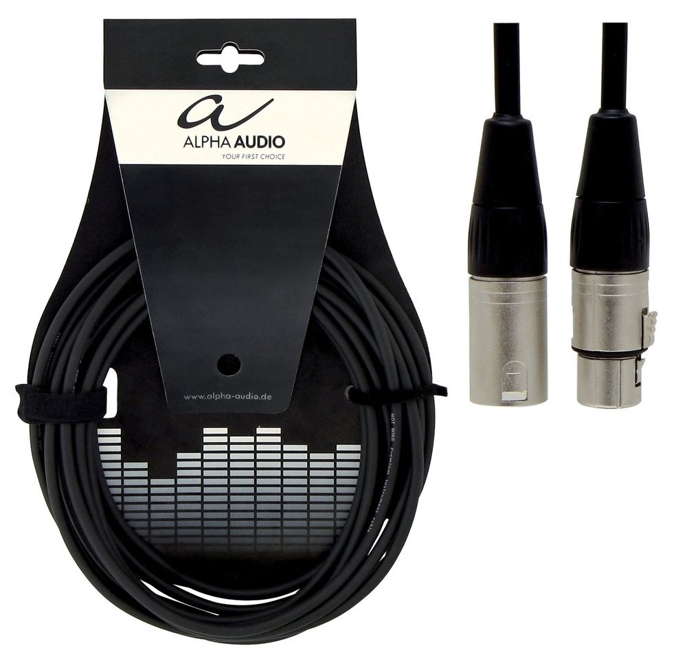 GEWA Microphone cable Pro Line 6m, black, XLR (f) - XLR(m), 190550, 6 m
